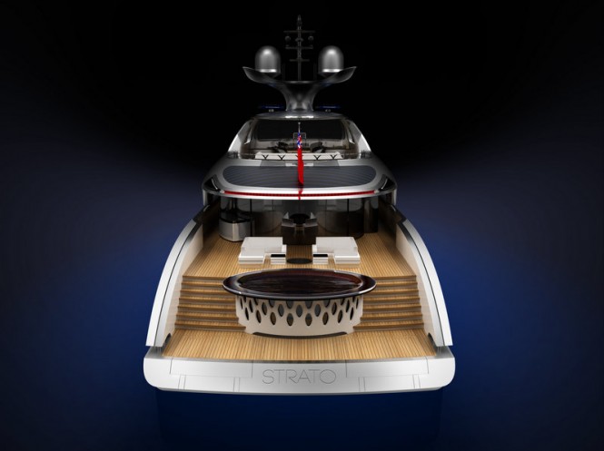 Strato superyacht - rear view Strato superyacht - rear view