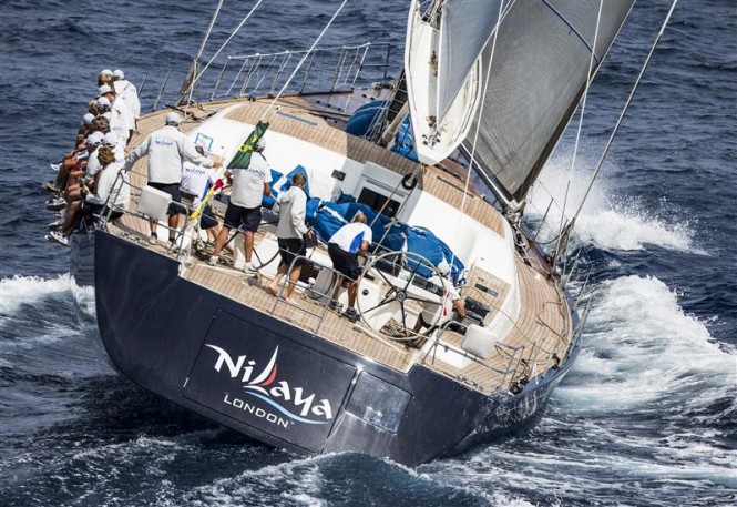 Superyacht Nilaya leader in her class - Photo by Rolex/Carlo Borlenghi