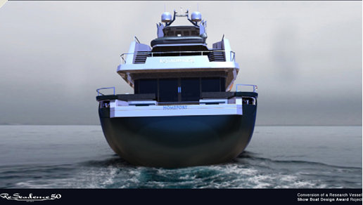 Superyacht ReSeadence concept - rear view