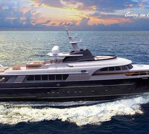 Guido de Groot designed motor yacht STREAMLINER concept