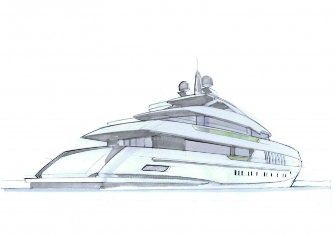 The 55m FDHF motor yacht by Heesen