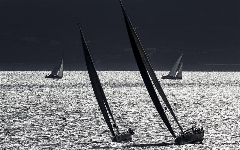 The Swan fleet enjoyed good sailing conditions during the third day of racing in Costa Smeralda - Photo by RolexCarlo Borlenghi