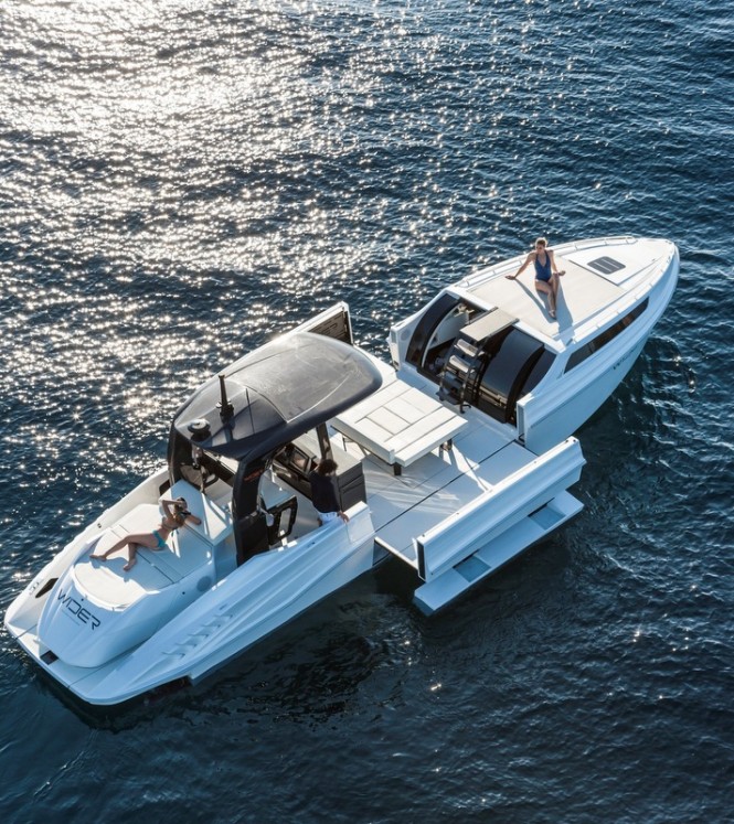 The new Côte D’Azur Edition configuration of the Wider 42' yacht