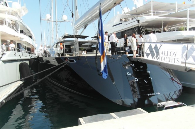The spectacular Vertigo superyacht at the 2012 MYS