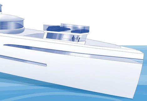 The wheelhouse on the Future Concept ‘Relativity’ by Feadship