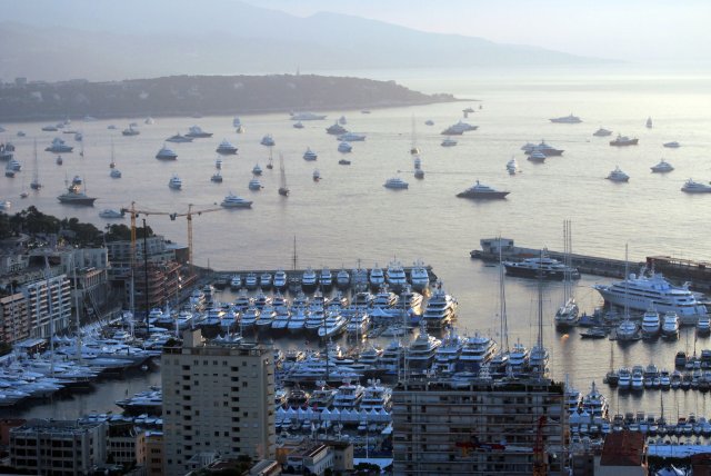 103 luxury superyachts on display along the Port Hercule quayside