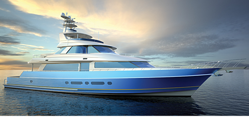 115' Nordlund Sportfisher Yacht. Computer rendering by Frank Woll 115' Nordlund Sportfisher Yacht. Computer rendering by Frank Woll