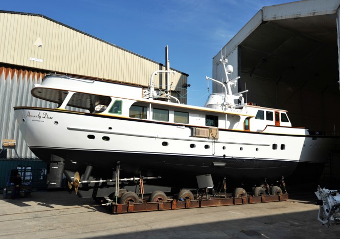 1972 Feadship motor yacht Heavenly Daze at Pendennis