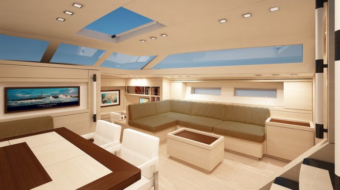 25m luxury yacht SW 82 RS - Saloon