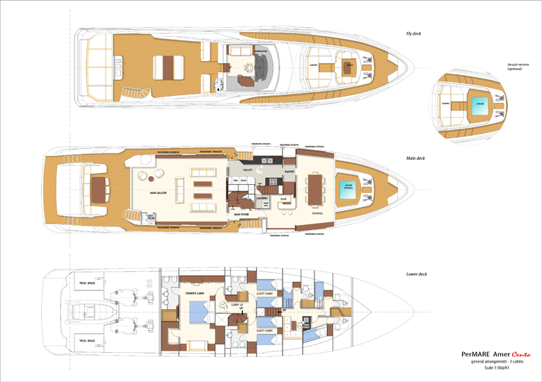 30-metre luxury yacht Amer 100' by PerMare