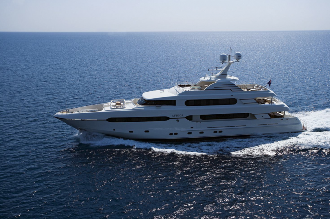 45m Sunrise motor yacht Africa - a sistership to the Sunset yacht due to be launched in 2013