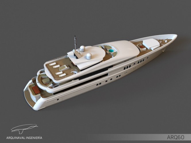 60m megayacht ARQ60 - view from above