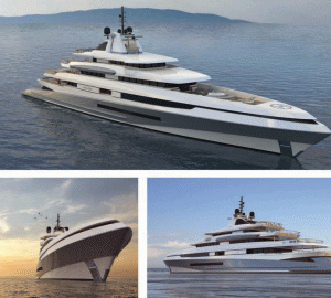 Axis Group designed 88m motor yacht HELIOS concept in exclusive for the Benetti 'Design Innovation Project' revealed at 2012 MYS