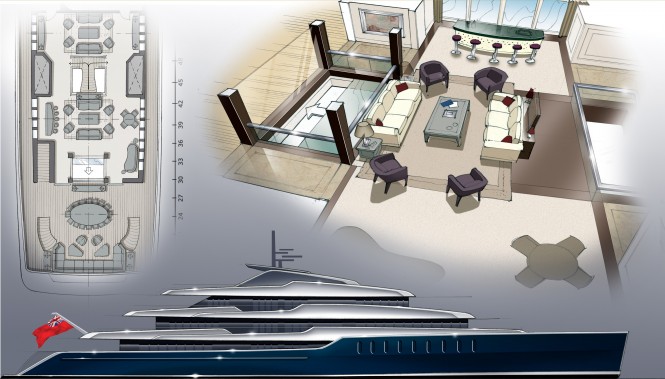 90 m mega yacht concept by Eidsgaard Design