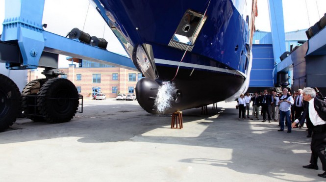 Benetti launching Hull BD005 yacht