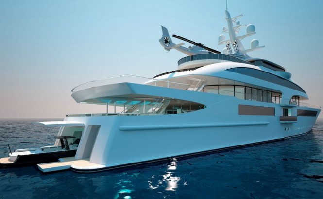 Cloud 90 yacht and her tender