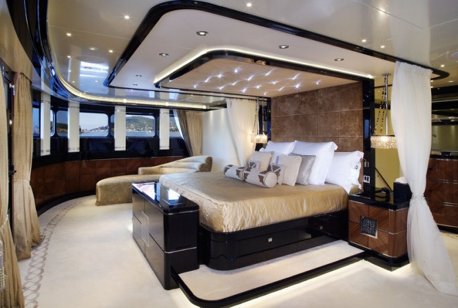 Elegant and comfortable cabins aboard superyacht Talisman C