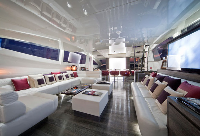 Elegant interior aboard superyacht Cerri 102' Flyingsport