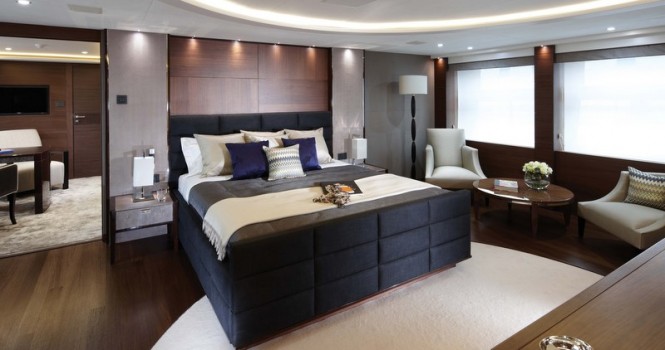 Hull No. 1 luxury yacht Imperial Princess - Owners Suite