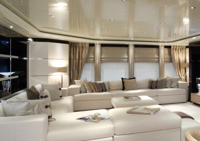 Luxurious interior aboard Talisman C megayacht