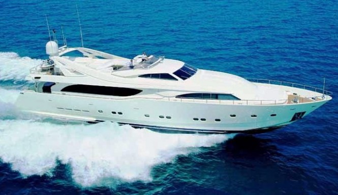 Luxury charter yacht Pandora built by Ferretti Yachts