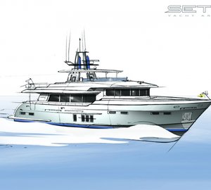 Setzer Yacht Architects designed 27m motor yacht LOGOS SD with delivery in Summer 2014