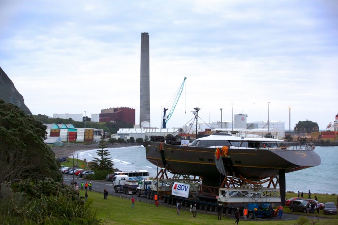 Luxury sloop OHANA launched at Fitzroy Yachts