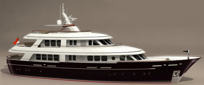 Luxury superyacht RossoMare 115 designed by Vripack