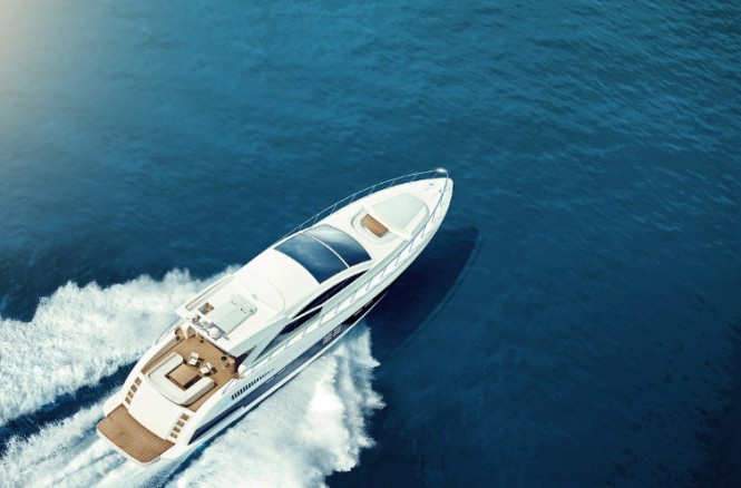 Luxury yacht Phantom 800 - view from above