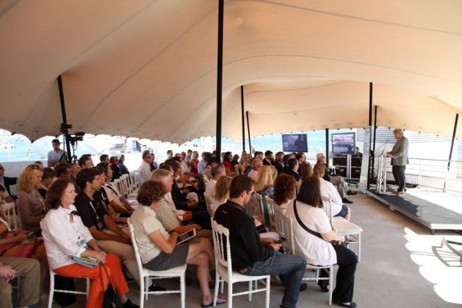 Marina Port Vell 2012 Monaco Yacht Show Press Conference Audience