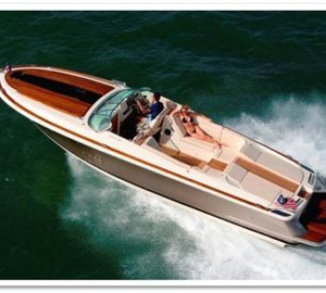 Chris-Craft introducing the new Corsair 32 yacht tender at the 2012 FLIBS