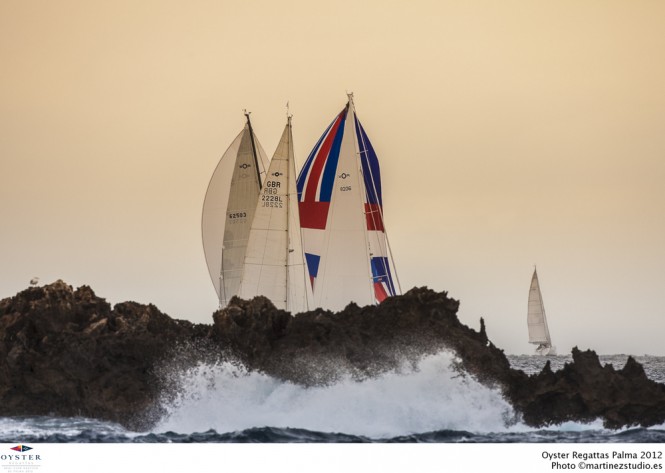 Oyster Regattas Palma 2012 after sunset - Photo by martinezstudio.es