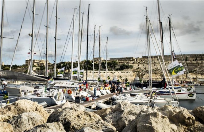 Post race dockside ambiance at the Royal Malta Yacht Club - Photo by Rolex Kurt Arrigo