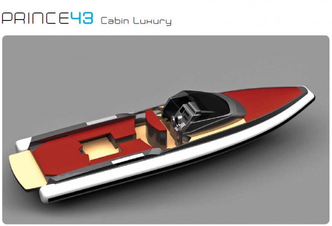 Prince 43' Cabin Luxury yacht tender by Nuova Jolly Marine