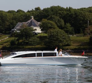 Hodgdon's Hull 413 yacht tender built for a prominent European shipyard launched and delivered