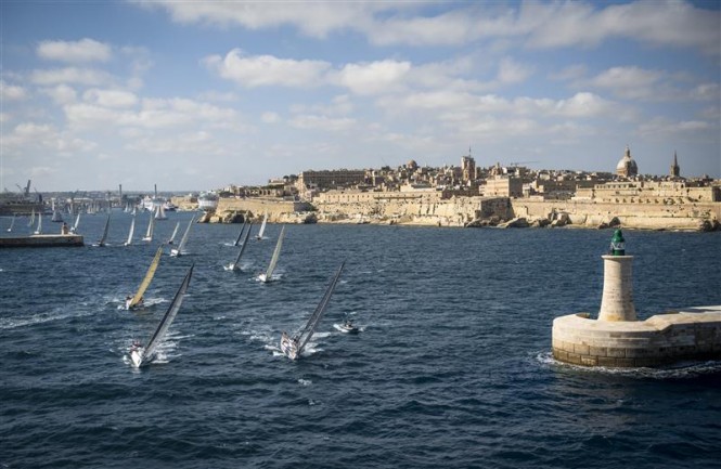 Start of the 33rd Rolex Middle Sea Race - photo by Rolex Kurt Arrigo