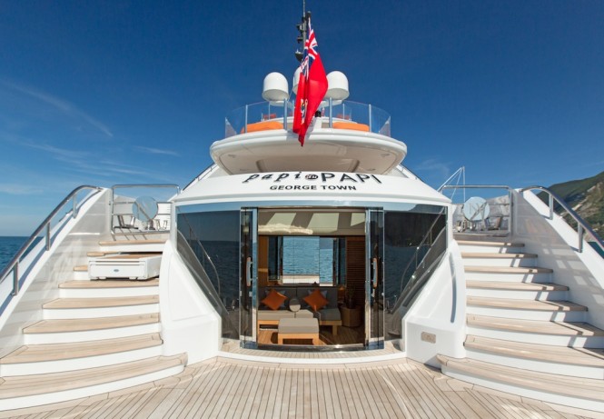 Superyacht Papi Du Papi - Beach deck - Photo Credits @ Marc Paris