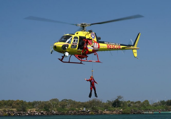 The Westpac Surf Lifesaver Helicopter Rescue Service will be again holding mock rescue demonstrations daily