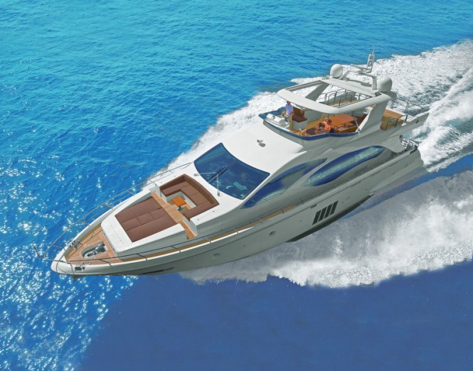 The latest superyacht Azimut 84 to be presented at the 2012 Genoa Boat Show