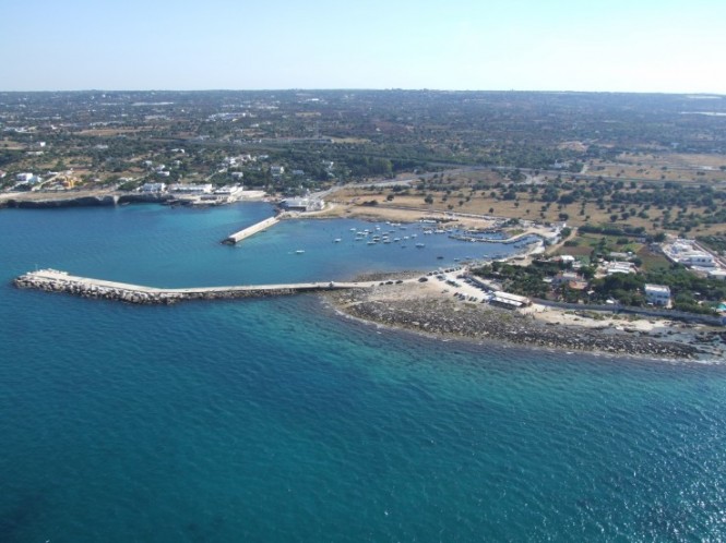 The marina basin prior to redevelopment