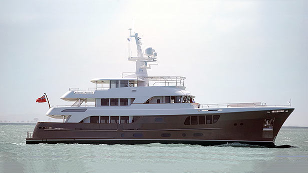 The newly launched AY44 superyacht Cary Ali by Alloy Yachts