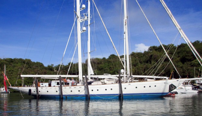 The newly refitted 38-metre Jongert sailing yacht Gloria