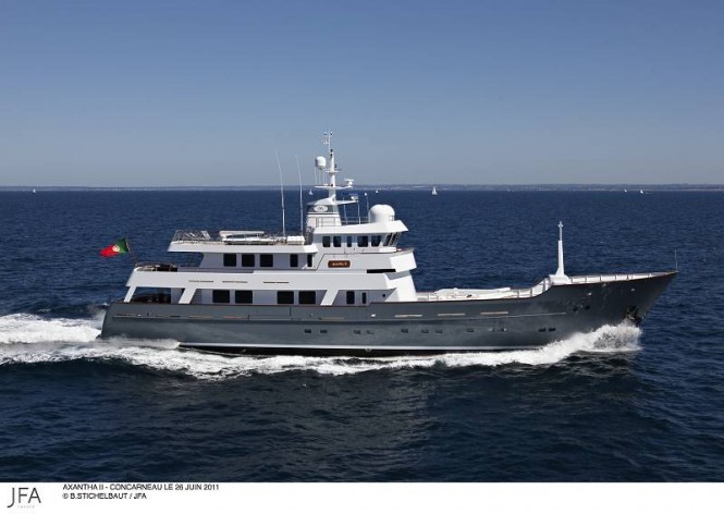 43m JFA superyacht Axantha II - Photo credit: B. Stichelbaut/JFA