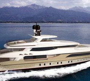 Francesco Paszkowski designed 46m Baglietto displacement yacht project introduced at the 2012 FLIBS