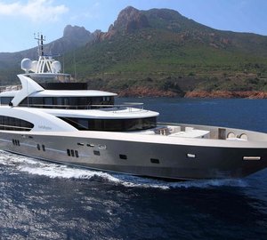 Couach 5000 Fly luxury yacht LA PELLEGRINA presented at the 2012 Boat Shows in Cannes and Monaco