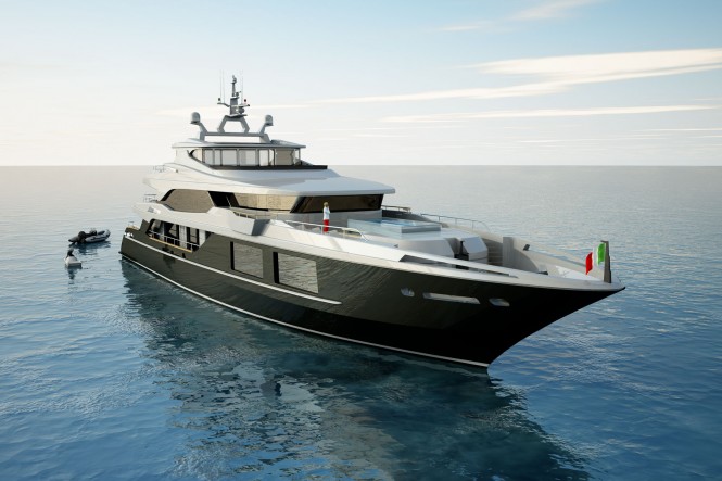 54m Luxury yacht designed by Luca Dini for Mondo Marine - Currently under construction