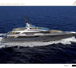 55m Luca Dini Yacht Concept for Benetti Design Innovation Project
