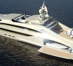 Latest 65m NEDSHIP superyacht SEA BULL concept featuring the C-Explorer 3 submersible by U-Boat Worx