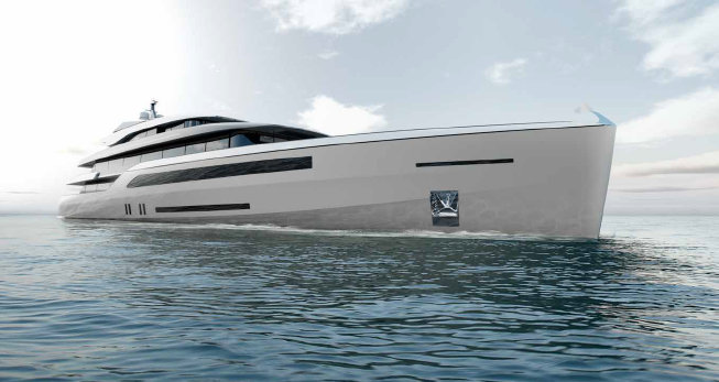 70m Quartostile Yacht Concept for Benetti Design Innovation Project
