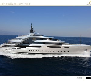 72m Luca Dini Yacht Concept for Benetti Design Innovation Project
